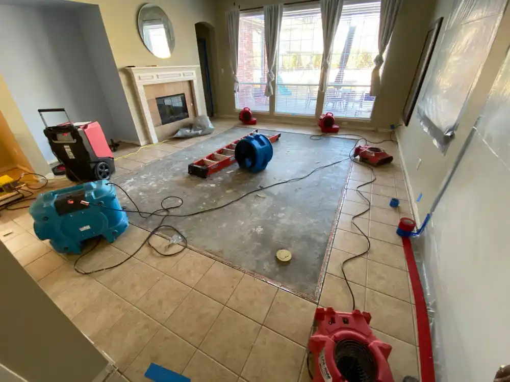 water damage restoration service Ladonia